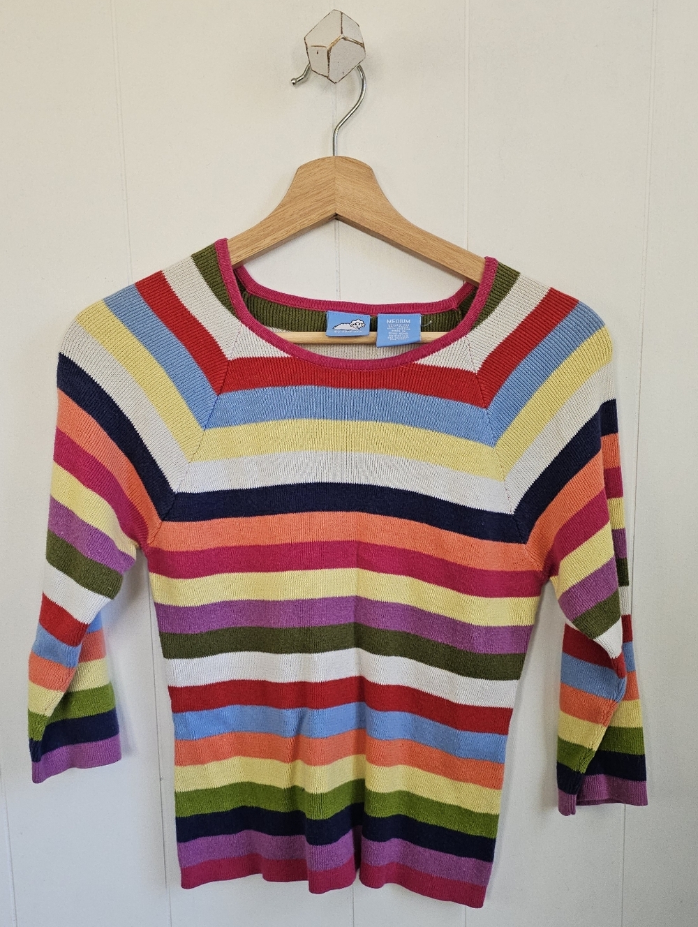 VINTAGE Striped Crewneck Sweater